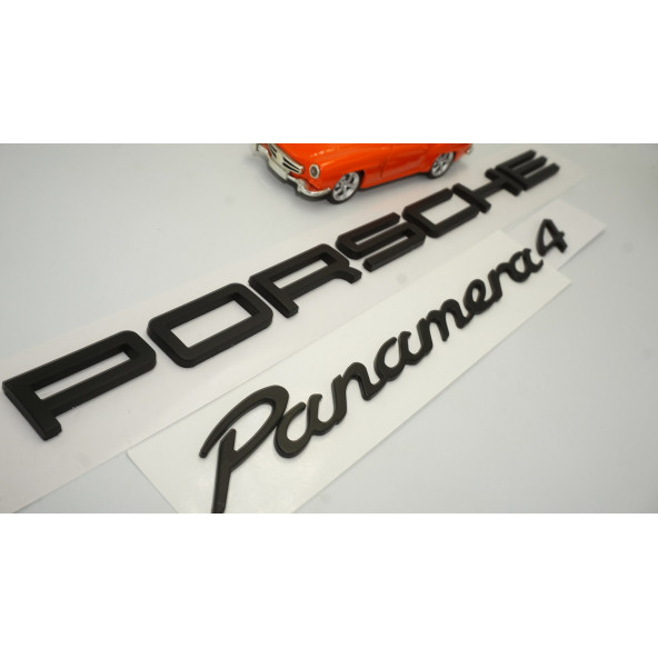 Porsche Panamera 4 Bagaj 3M 3D ABS Yazı Logo Amblem Seti - Resim 4