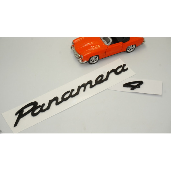 Porsche Panamera 4 Bagaj 3M 3D ABS Yazı Logo Amblem Seti - 2