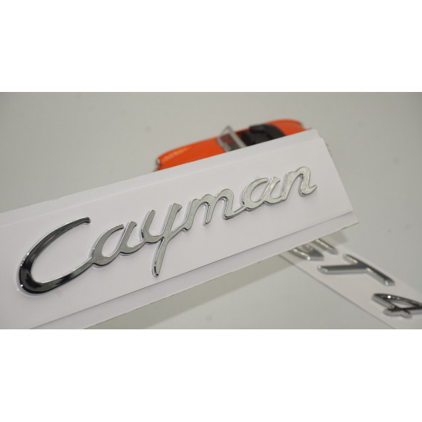 Porsche Cayman GT4 Bagaj 3M 3D ABS Yazı Logo Amblem Seti