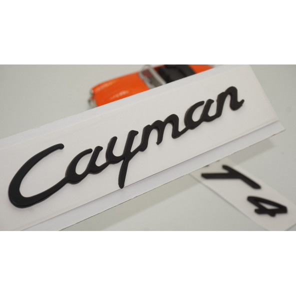 Porsche Cayman GT4 Bagaj 3M 3D ABS Yazı Logo Amblem Seti