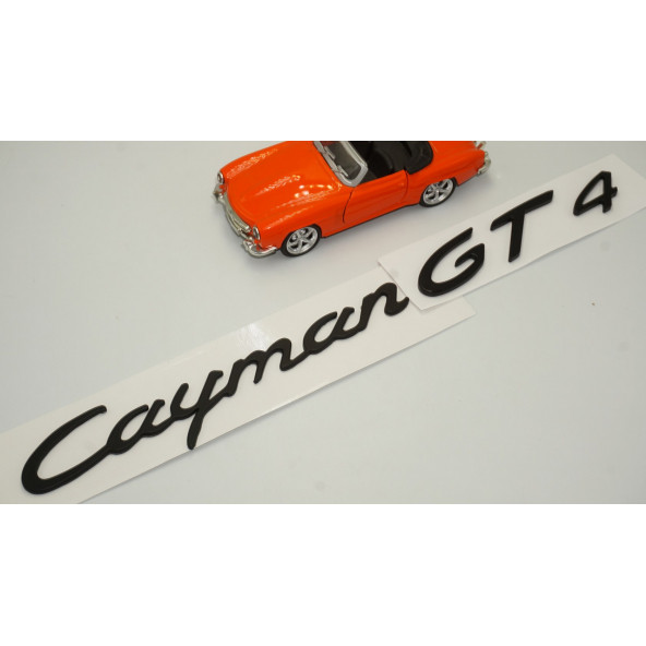 Porsche Cayman GT4 Bagaj 3M 3D ABS Yazı Logo Amblem Seti - 3