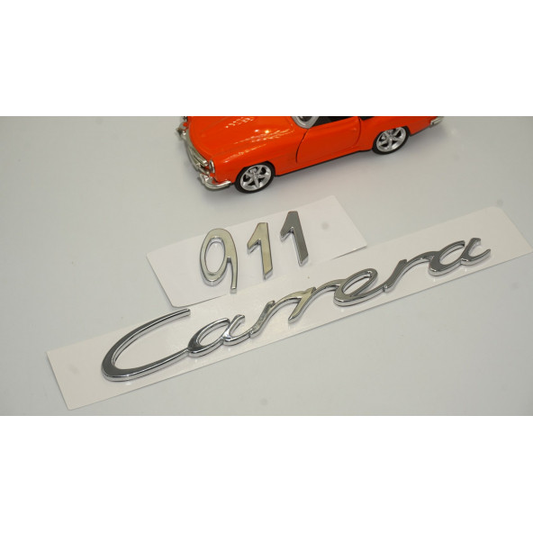 Porsche 911 Carrera Bagaj 3M 3D ABS Yazı Logo Amblem Seti - 3