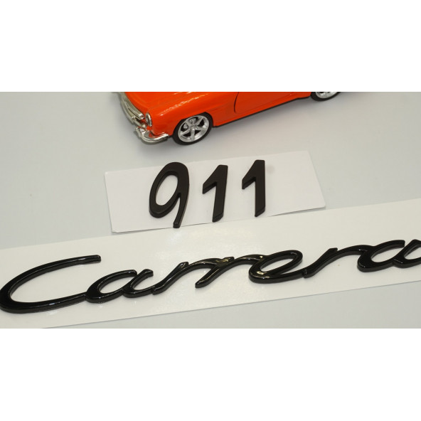 Porsche 911 Carrera Bagaj 3M 3D ABS Yazı Logo Amblem Seti - 3