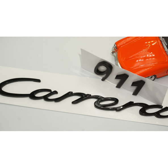 Porsche 911 Carrera Bagaj 3M 3D ABS Yazı Logo Amblem Seti - 4