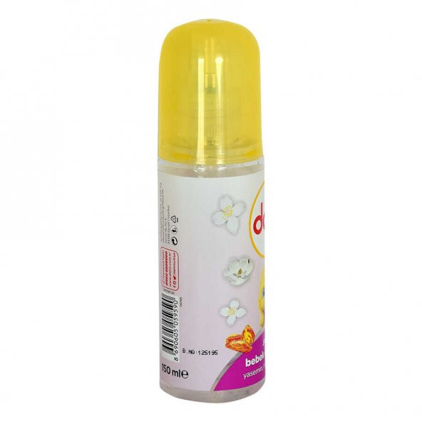 Jasmin Bebek Kolonyası Yasemin Manolya Amber Kokulu 65 Derece 150 ML - 2