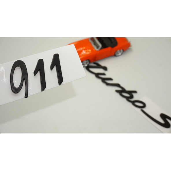 Porsche 911 Turbo S Bagaj 3M 3D ABS Yazı Logo Amblem