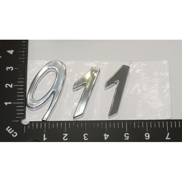Porsche 911 Bagaj 3M 3D ABS Yazı Logo Amblem - 5