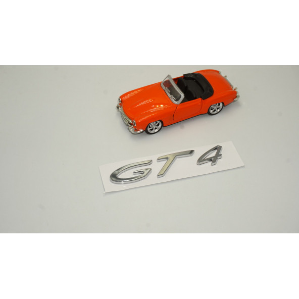 Porsche GT4 Bagaj 3M 3D ABS Yazı Logo Amblem - 2