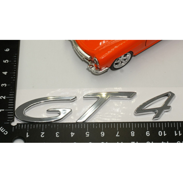 Porsche GT4 Bagaj 3M 3D ABS Yazı Logo Amblem - 5