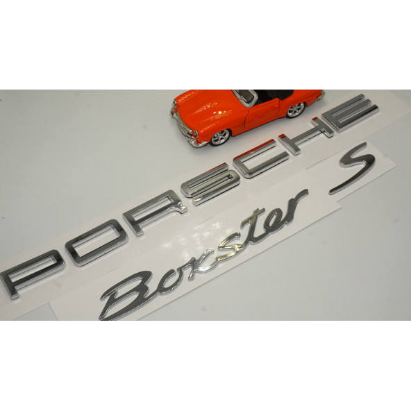 Porsche Boxster S Bagaj 3M 3D ABS Yazı Logo Amblem Seti - 2