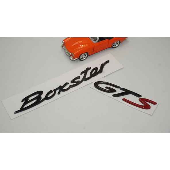 Porsche Boxster GTS Bagaj 3M 3D ABS Yazı Logo Amblem Seti - 2