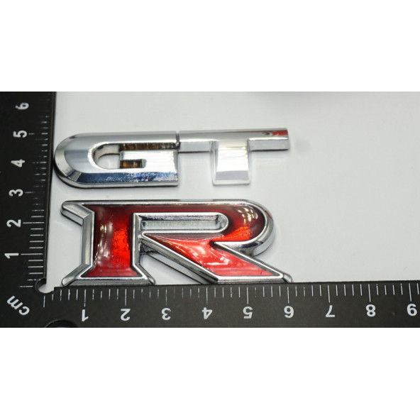 Nissan GTR Bagaj 3M 3D Krom Metal Logo Amblem - 4