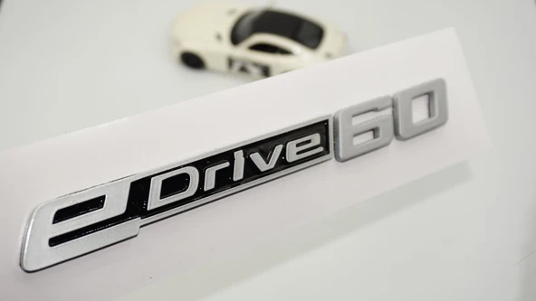 DK Tuning eDrive 60 Bagaj Gri Siyah Yeni Nesil Yazı Logo Bmw İle Uyumlu ürün görseli 1