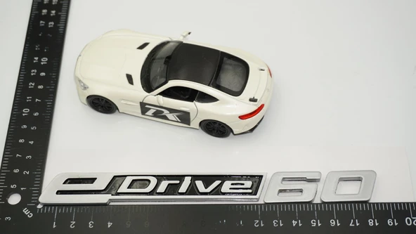 DK Tuning eDrive 60 Bagaj Gri Siyah Yeni Nesil Yazı Logo Bmw İle Uyumlu - Resim 2