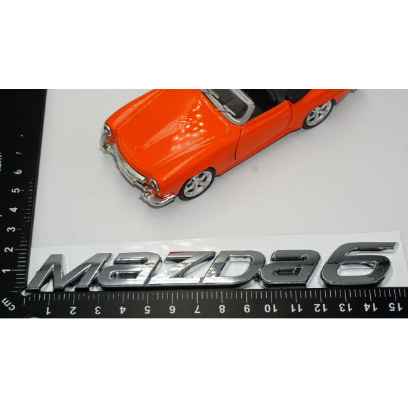 Mazda 6 Yeni Nesil Krom ABS 3M Bagaj Yazı Logo - 5