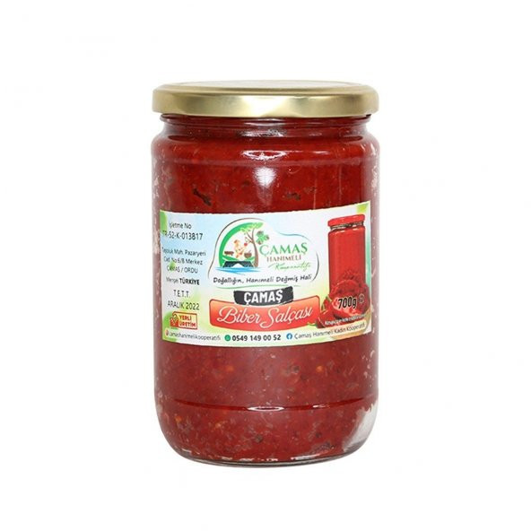 Çamaş Hanımeli Biber Salçası 700 Gr