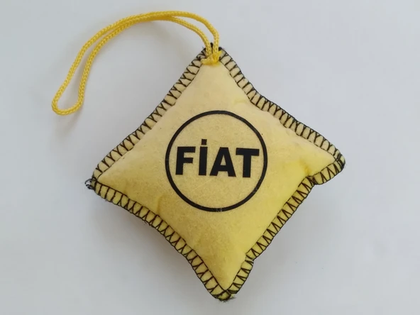 FİAT KEÇE AYNA SÜSÜ SARI, FİAT ASKI SÜSÜ, FİAT ASMA SÜSÜ, FİAT MASKOT ürün görseli