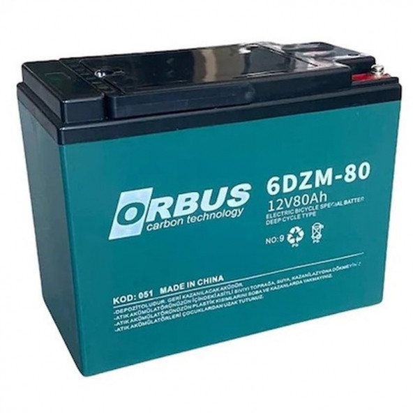 Orbus  12 V  80 Ah Amper Elektrikli Bisiklet Aküsü