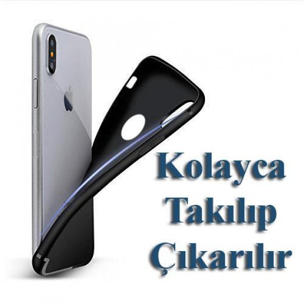 Apple iPhone XR Kılıf Şarj Tıpalı Silikon Kılıf Kamera Korumalı - 5