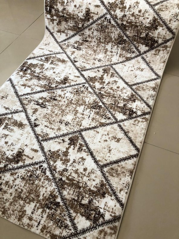 DEKORATİF MODERN YIKANABİLİR İNCE KAYMAZ TABAN HALI - 2