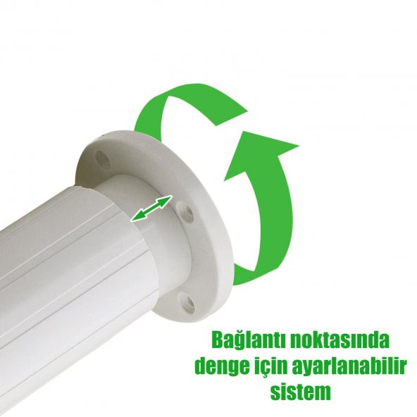 Mobilya Koltuk Kanepe Tezgah Ünite Ayağı Ayarlı Beyaz Baza Ayak 10 cm - 3