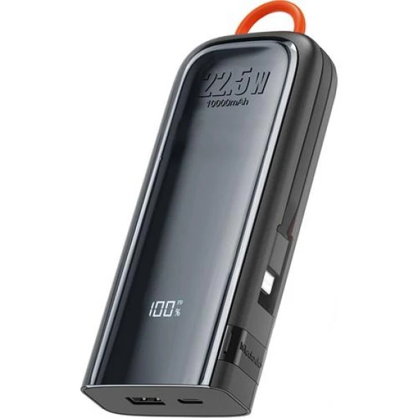 Mcdodo MC-1161 22.5W 10000 Mah Kablolu Göstergeli̇ Powerbank Siyah