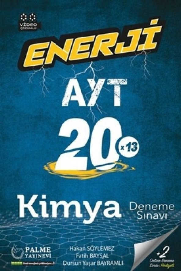 Palme Yayınevi Enerji AYT Kimya 20 Deneme Sınavı