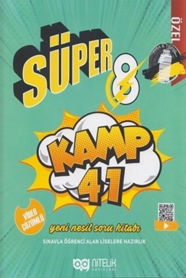 8. Sınıf Tüm Dersler Süper Kamp 41 Soru Kitabı