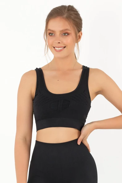 MioFit Çapraz Askı Detaylı Destekli Seamless Spor Sütyeni - 7