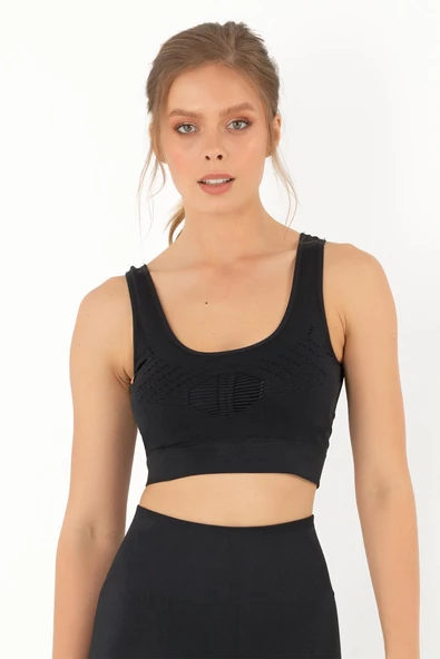 MioFit Çapraz Askı Detaylı Destekli Seamless Spor Sütyeni - 3
