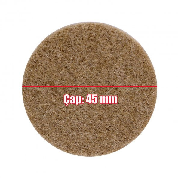 Masa Sandalye  Zemin Koruyucu Keçe Yapışkanlı 45 mm (10Lu PAKET) - 4