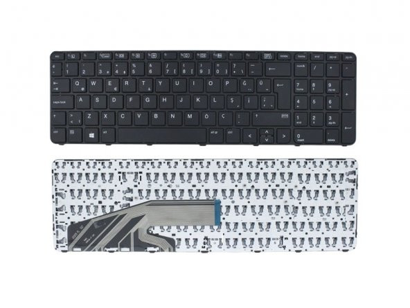 Hp Probook 450 G3 450 G4 Notebook Klavyesi - Siyah - TR - 2