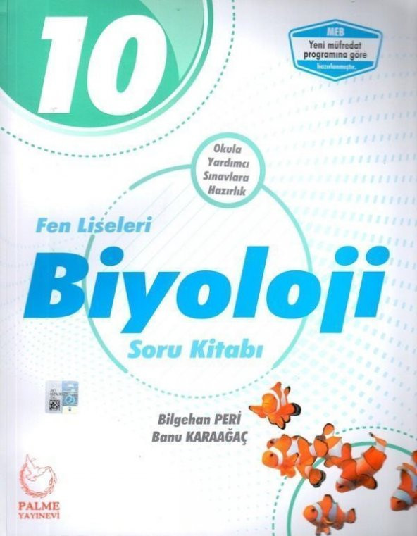 10.Sınıf Fen Liseleri Biyoloji Soru Kitabı Palme Yayınları