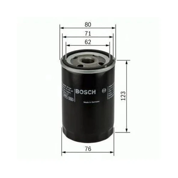 Bosch 0451103033 Yağ Filtresi Caddy-Golf-Jetta-Passat-Polo-Bora-T5-Lt28-35-Lt40-55-Ibıza-Leon-Toledo-Octavıa(Siboplu)
