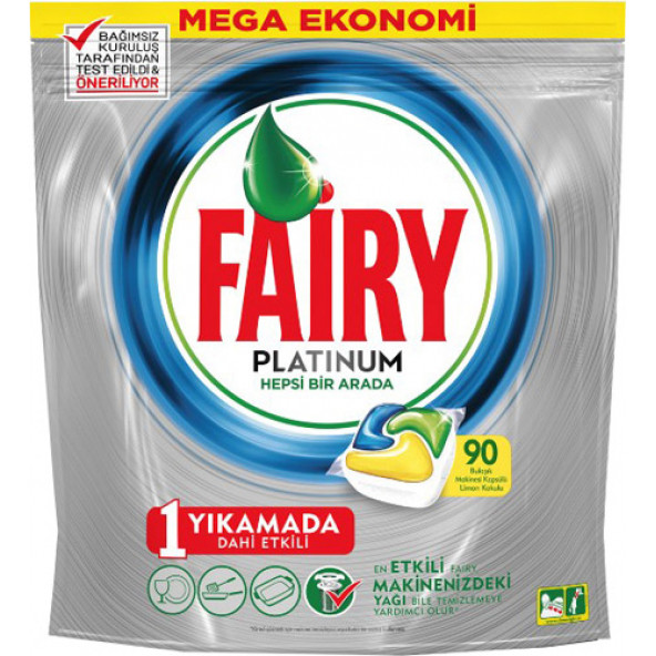 Fairy Platinum Limon 90 Adet Bulaşık Makinesi Kapsülü