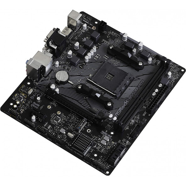 AsRock B550M-HDV AM4, DDR4, 4733MHz+ HDMI / DVI / VGA, m.2, PCI-e 4.0, USB3.2 mATX Anakart