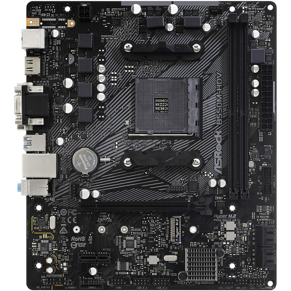 AsRock B550M-HDV AM4, DDR4, 4733MHz+ HDMI / DVI / VGA, m.2, PCI-e 4.0, USB3.2 mATX Anakart - 3