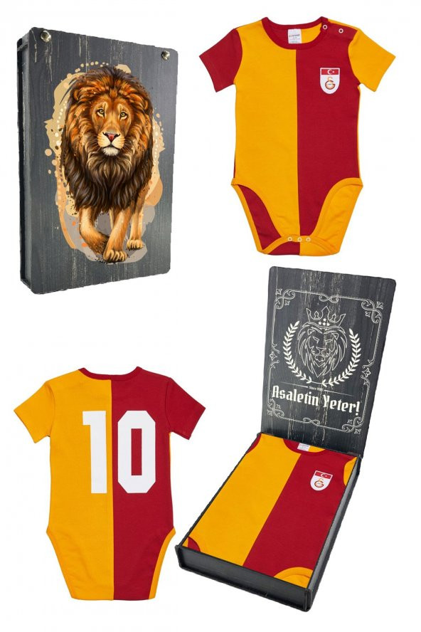 Galatasaray Orijinal Metin Oktay Bebek Zıbın Hediyelik Ahşap Kutulu