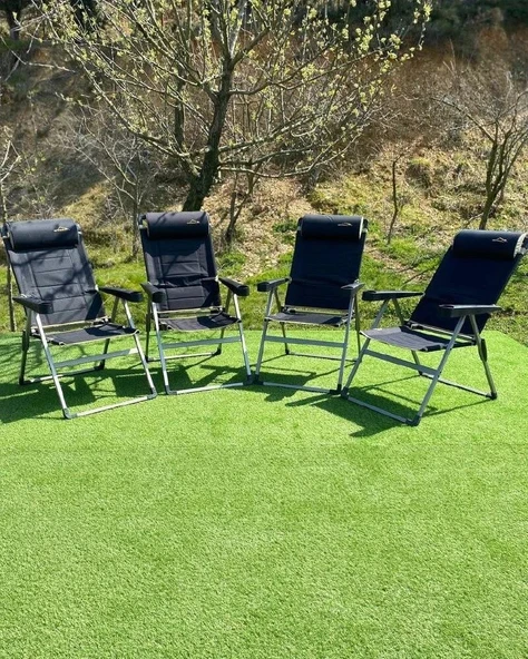 CAMPOUT 4'LÜ KATLANIR LÜX SANDALYE SET - Resim 2
