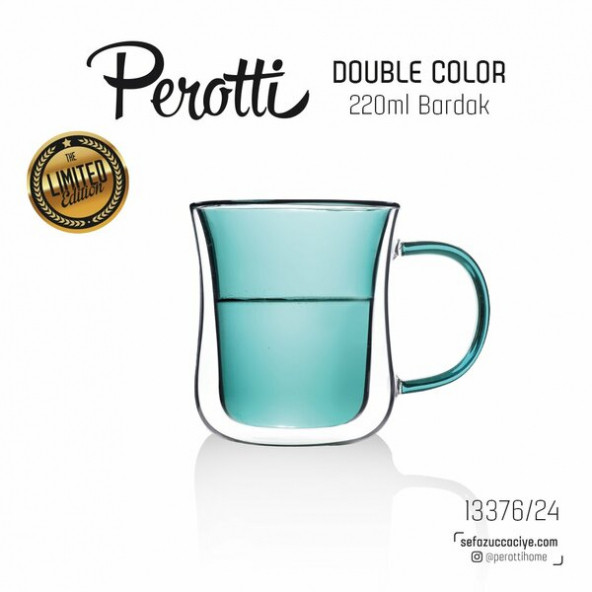 Perotti Bardak Kupa 220Ml Double Color