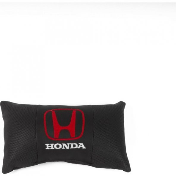 Macha Honda Deri Nakışlı Oto Başlık Boyun Yastığı İki Adet