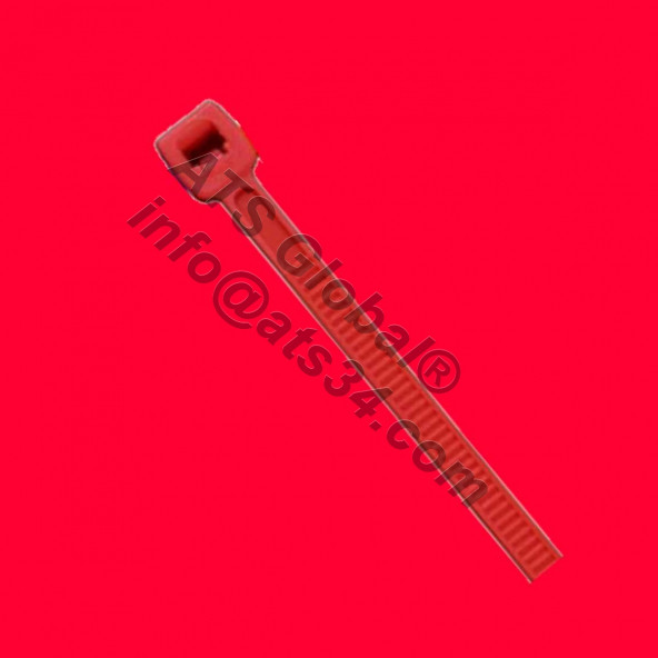 3,6X250 Kırmızı Plastik Cırt Kelepçe Kablo Bağı 100 Adet