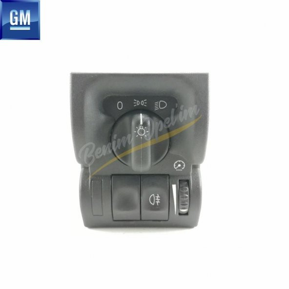 Opel Vectra B Komple Sissiz Far Anahtarı Siyah (96-99) GM Orjinal