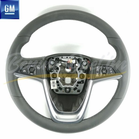 Opel İnsignia A Direksiyon Simidi Kumandalı Krom Siyah Deri GM - 1