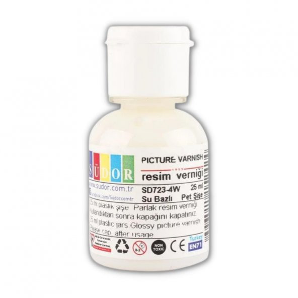 Resim Verniği 25 ml Su Bazlı 1 adet Resim Parlatıcı Vernik 25 ml 1 Adet - 3