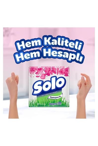Solo 100lü 6 Adet Kağıt Peçete - 5