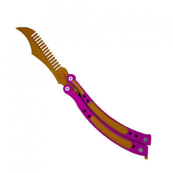 CS Go Plastik Kelebek Bıçak Sallama Stres Atma Pembe Sap - 2