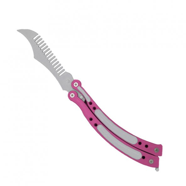 CS Go Plastik Kelebek Bıçak Sallama Stres Atma Pembe Sap - 5