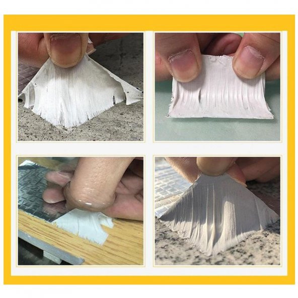 Çatı İzolasyon Ses Su Yalıtım Tamir Bandı Çamur Bant 10 cm x 2 Mt - 5