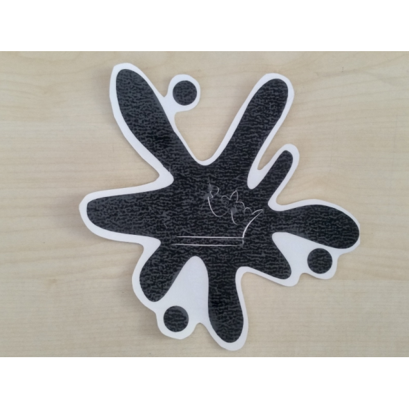 ÇAMUR LEKESİ KRAL TAÇLI STİCKER Siyah 15x14cm - KRAL TACI STİCKER, ÇAMUR ETİKETİ, ÇAMUR ÇIKARTMASI